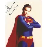 Dean Cain signed 10 x 8 inch colour photograph taken during his time playing Clark Kent, Superman.