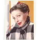 Loretta Young signed 10 x 8 inch colour photo. January 6, 1913 - August 12, 2000 was an American