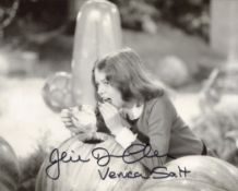 Willy Wonka 8x10 movie scene photo signed by actress Julie Dawn Cole who played Veruca Salt. Good
