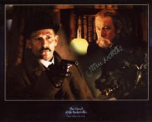 Sherlock Holmes Hound of the Baskervilles photo signed by actor John Nettles. Good condition. All