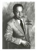 Alex Haley signed 7x5 black and white photo. August 11, 1921 - February 10, 1992 was an American