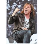 Singer Joey Tempest signed 12x8 colour photo in excellent condition. Rolf Magnus Joakim Larsson,