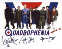 Quadrophenia 8x10 A Way of Life logo photo signed by actors Leslie Ash, Toyah Willcox and Garry