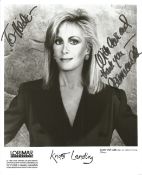 Joan Van Ark signed and dedicated 10 x 8 inch black and white photo. Ark landed her most famous role