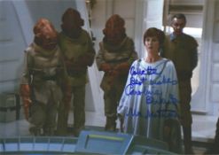 Caroline Blakiston Star Wars signed 11 x 8 colour photo dedicated . Good condition. Good