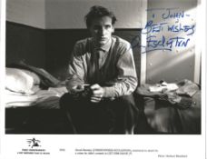 Christopher Eccleston signed 10 x 8 inch black and white movie still from Let him have it.