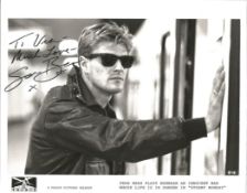 Sean Bean signed 10 x 8 inch black and white photo. English actor. Dedicated. Good condition. All