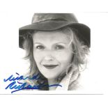 Miranda Richardson signed 6x4 black and white photo. English actress. Good condition. All autographs