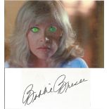 Bobbie Bresee signed 5x3 white card with 7x5 colour unsigned photo. American actress. Good