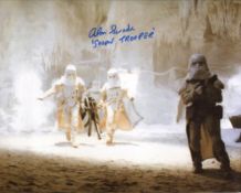 Star Wars A New Hope photo signed by Stormtrooper Alan Swaden. Good condition. All autographs come