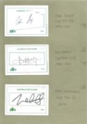Test players signed card collection. 5 included. Peter Sleep, Ian Healey, John Hastings, Rawl