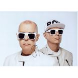 Singer Neil Tennant signed 12x8 colour photo of the music duo Pet Shop boys in excellent