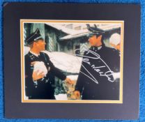 Darren Nesbitt signed and double mounted 12x14 colour photograph pictured during his role as Major