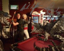 Primeval, fantasy TV series photo signed by Hannah Spearrit and Andrew Lee Potts. Good condition.