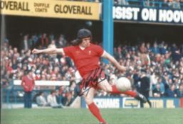 Kevin Keegan signed 12 x 8-inch colour Liverpool football photo. Good condition. All autographs come