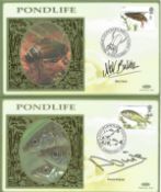 Benham signed cover collection. Six single stamp FDCs signed by Howie Watkins, Nick Baker, Sue Cook,