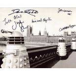 Doctor Who 8x10 photo signed by SIX actors who starred in the series, Christopher Ryan, John Leeson,