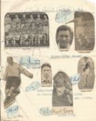 Vintage 1950/60s Football, Cricket Autograph album. Over 120 autographs including some complete