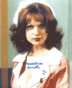 Madeline Smith signed 10 x 8 inch colour photo. Madeline Smith born 2 August 1949 is an English