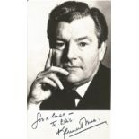 Kenneth More signed 5x3 black and white photo. 20 September 1914 - 12 July 1982 was an English