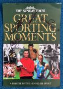 The Sunday Times, Great Sporting Moments. Multi signed Brochure page by Geoff Hurst, Gordon Banks,