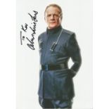 Mark Lewis Jones signed 11 x 8 colour photo dedicated . Good condition. All autographs come with a