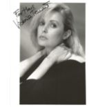Victoria Tennant signed and dedicated 10 x 8 inch black and white photo. Tennant is an English
