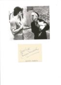 Burgess Meredith 12x8 signature piece includes signed album page and black and white photo both