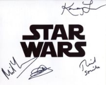 Star Wars 8x10 photo signed by FOUR actors who have been in the films, John Altman, Richard
