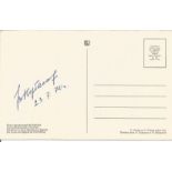 Cosmonaut Valery Kubasov signed postcard dated 23. 7. 70. Valery Nikolayevich Kubasov ( 7 January