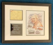 Mike Hawthorn John and Gordon Cooper 18x14 mounted and framed signature piece