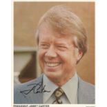Jimmy Carter signed 10x8 colour photo and Rosalyn Carter signed 10x8 colour photo. James Earl Carter