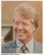 Jimmy Carter signed 10x8 colour photo and Rosalyn Carter signed 10x8 colour photo. James Earl Carter