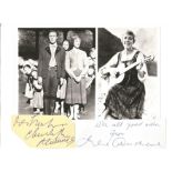 Christopher Plummer and Julie Andrews Sound of Music 12x8 signature piece includes twos signed album