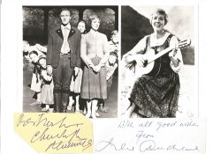 Christopher Plummer and Julie Andrews Sound of Music 12x8 signature piece includes twos signed album