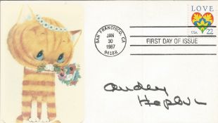 Audrey Hepburn signed FDC pm San Francisco CA Jan 30 1987 94188. Audrey Hepburn (born Audrey