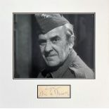 John Le Mesurier 13x13 overall Dads Army matted signature piece includes signed album page and