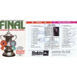 Football Autographed West Ham United & Arsenal 1980, An Official Programme For The 1980 Fa Cup Final