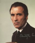 Christopher Lee signed 10x8 colour photo. Sir Christopher Frank Carandini Lee, CBE, CStJ (27 May