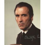 Christopher Lee signed 10x8 colour photo. Sir Christopher Frank Carandini Lee, CBE, CStJ (27 May