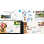 Cricket collection 7 signed covers featuring some of the greats of English cricket includes Andrew