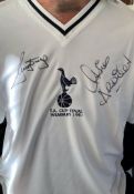 Ossie Ardiles and Rick Villa signed Tottenham Hotspur 1981 FA Cup Final replica football shirt. Good