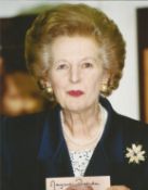 Margaret Thatcher signed 10x8 colour photo