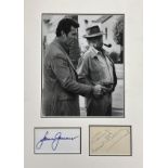 James Garner and Noah Beery Rockford Files 16x12 mounted signature piece includes two signed album