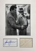 James Garner and Noah Beery Rockford Files 16x12 mounted signature piece includes two signed album
