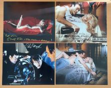James Bond Collection 6 superb signed 10x8 colour photos includes Shirley Eaton, Martine