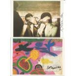 Richard Hamilton and Corneille Sotero 3 signed 6x4 illustrations photos. Richard William Hamilton CH