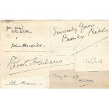 HG Wells signed album page cutting lots also includes 6 other authors signature from the early 1900s