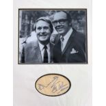 Morecambe and Wise 16x12 overall matted signature piece includes signed album page and a superb