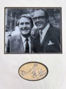 Morecambe and Wise 16x12 overall matted signature piece includes signed album page and a superb